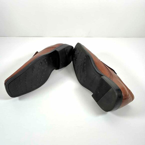 Stacy Adams Men\'s Templin Bike Toe Loafers in Cognac Leather - 12M EU46 main image 7